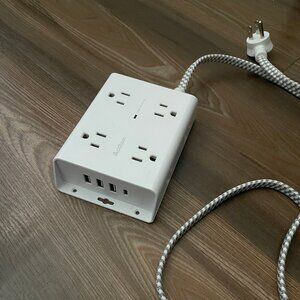 Addtam 3-Side Surge Protector Power Strip